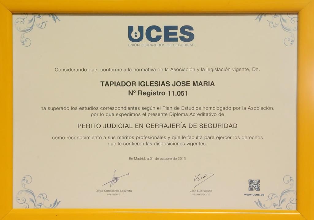 Diplomaacreditativo de UCES_JoseMriaTapiador